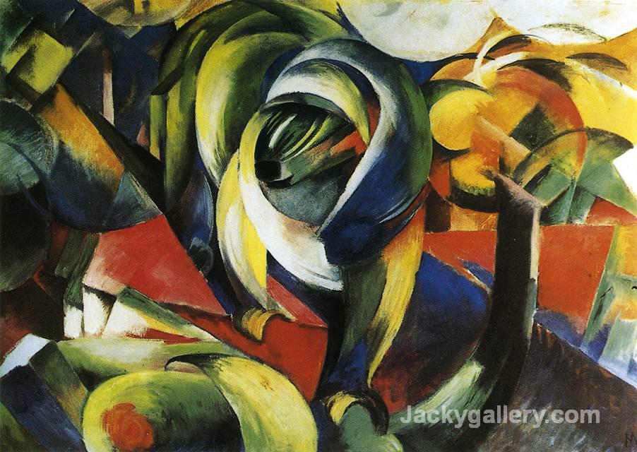 Mandrill by Franz Marc paintings reproduction